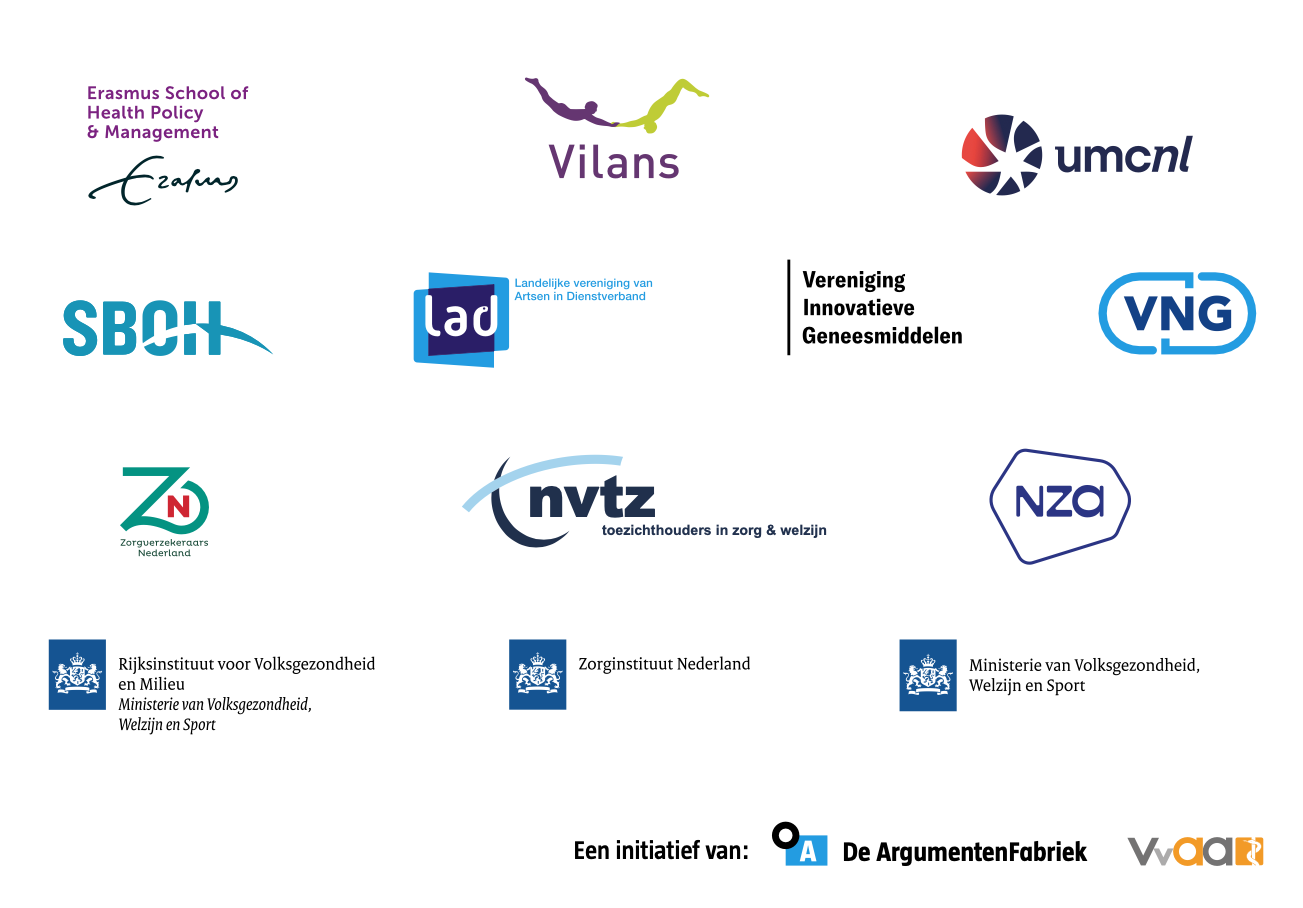 Een overzicht van alle partners van het Platform Zó werkt de zorg. 